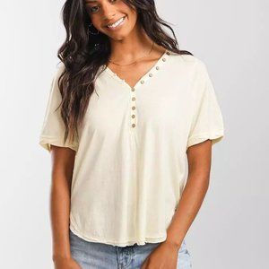 BKE Cream Short Sleeve Tee